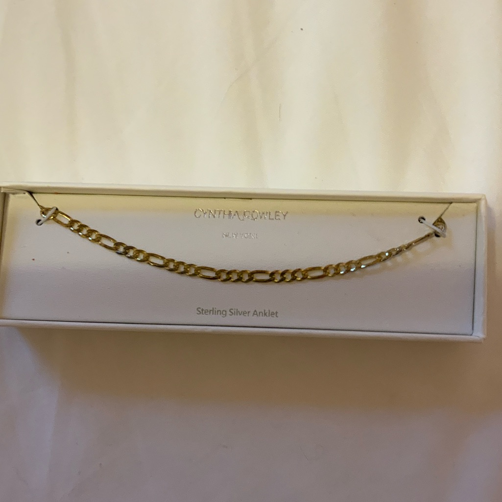 Cynthia Rowley Gold Chain Sterling Silver Anklet